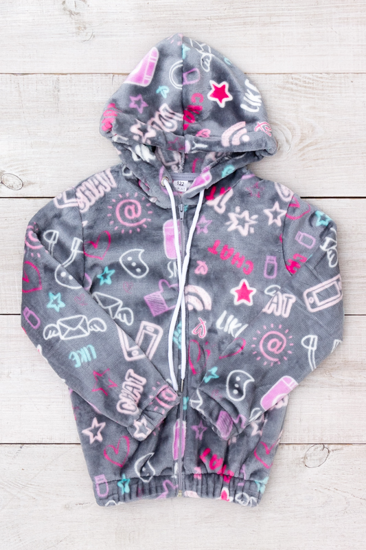 Джемпер для дівчинки (на блискавці)